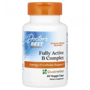 Doctor's Best, активний комплекс вітамінів групи B, 60 веганських капсул